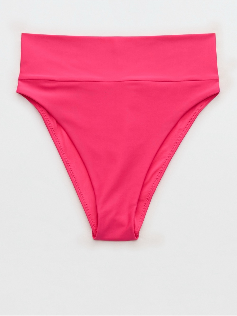 Aerie High-Waist Bikini Bottoms in Bright Pink